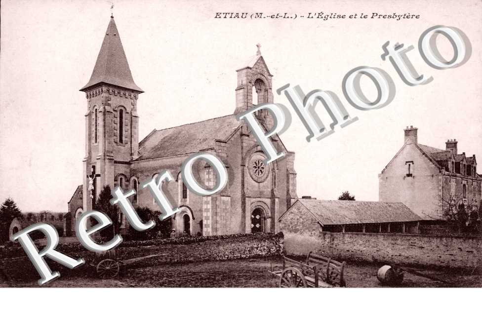 ETIAU l'église et le presbytère