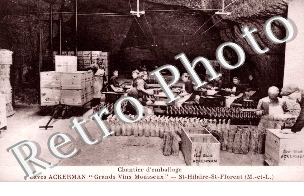 caves ackerman chantier d'emballage "grands vins mousseux"