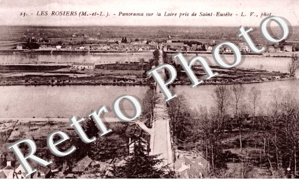 Panorama sur la Loire pris de Saint-Eusebe