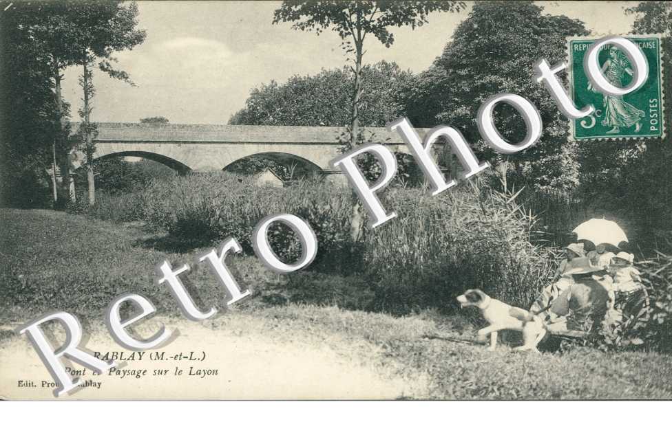 Pont et paysage sur Layon