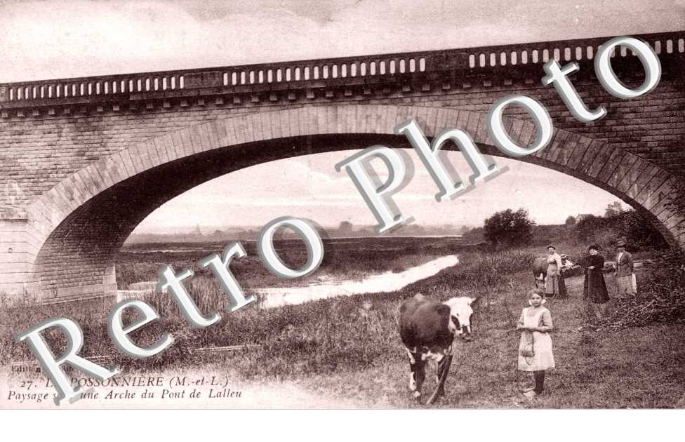 Paysage sous une Arche du Pont de Lalleu