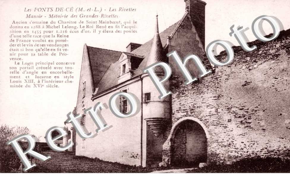 Les Rivettes, Manoir, Metairie des Grandes Rivettes