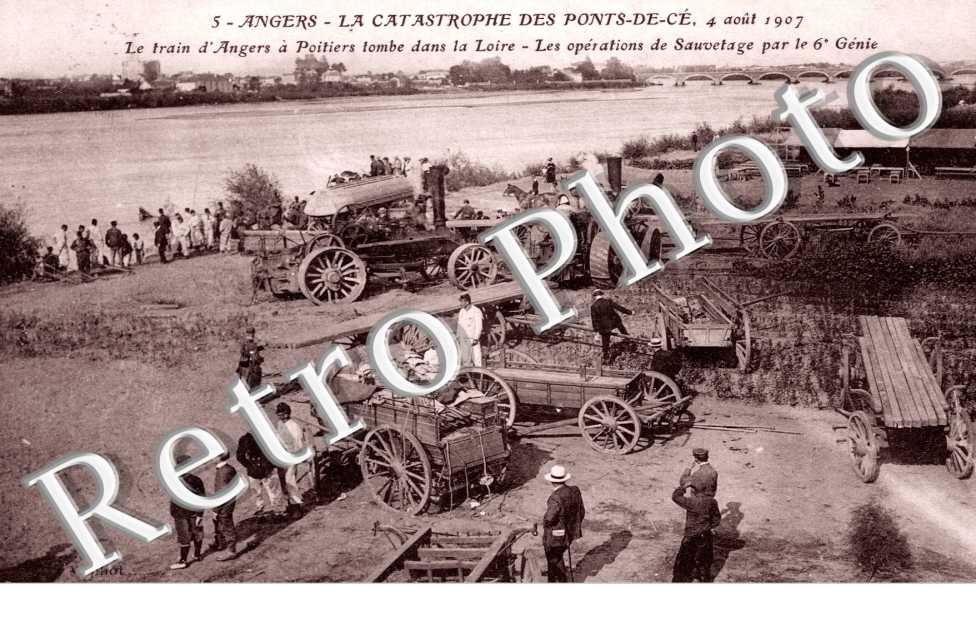 La Catastrophe du 4 aout 1907 - Sauvetage par le 6eme Genie