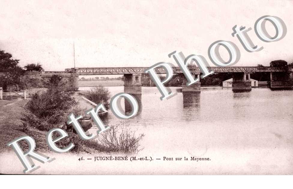 Juigne-Bene, Pont sur la Mayenne