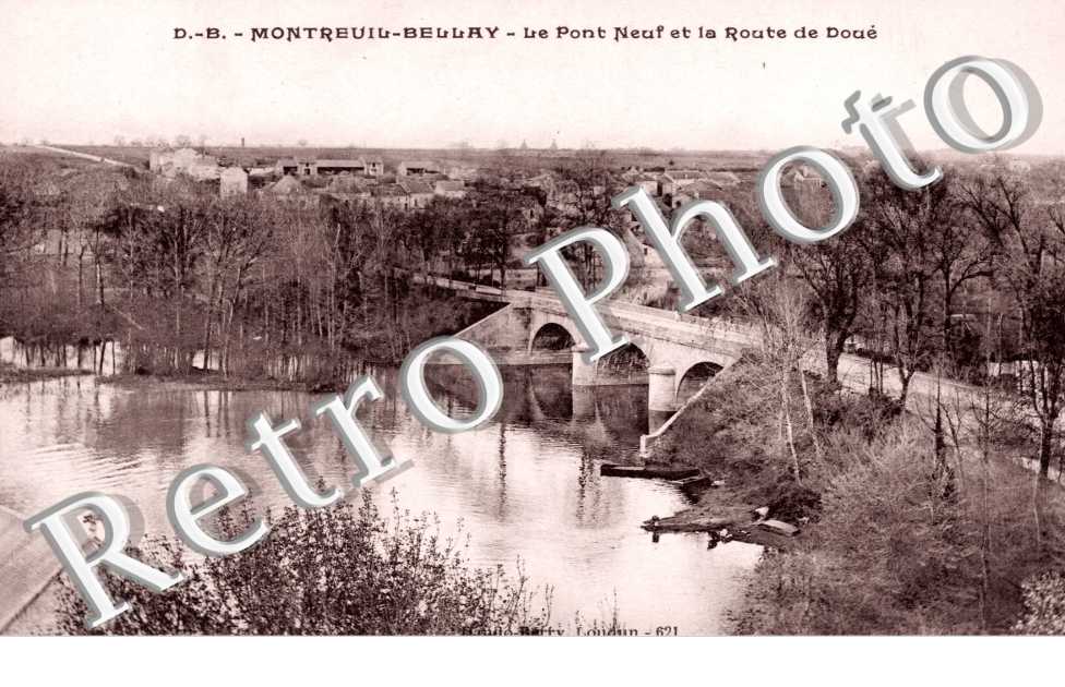 le Pont Neuf et la route de Doué