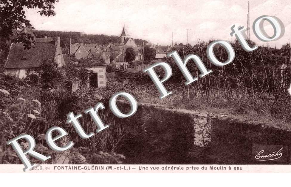 Vue generale prise du Moulin a eau