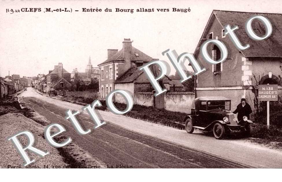 Entree du bourg allant vers Bauge