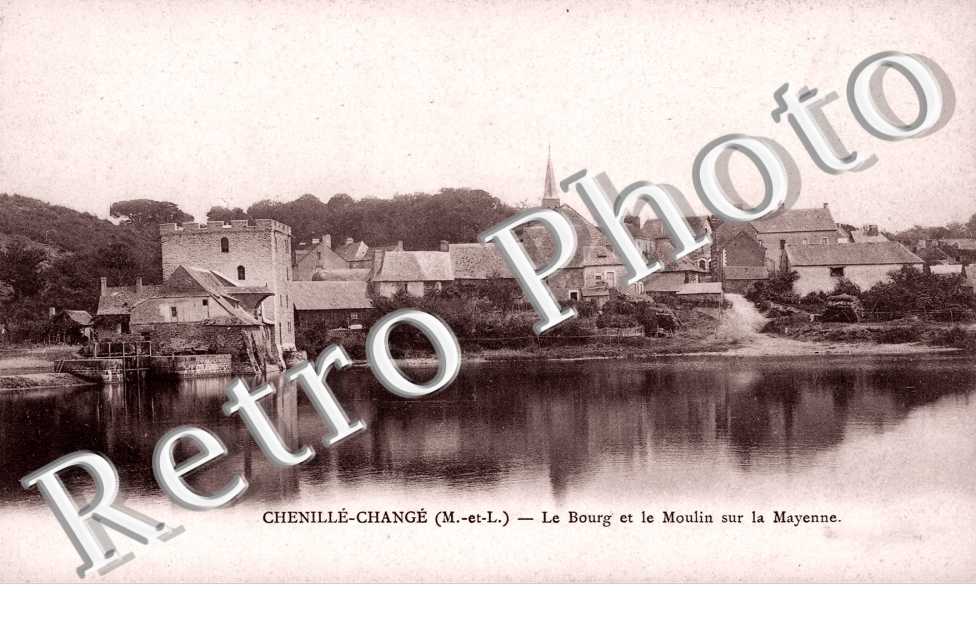 Le Bourg et le Moulin sur la Mayenne