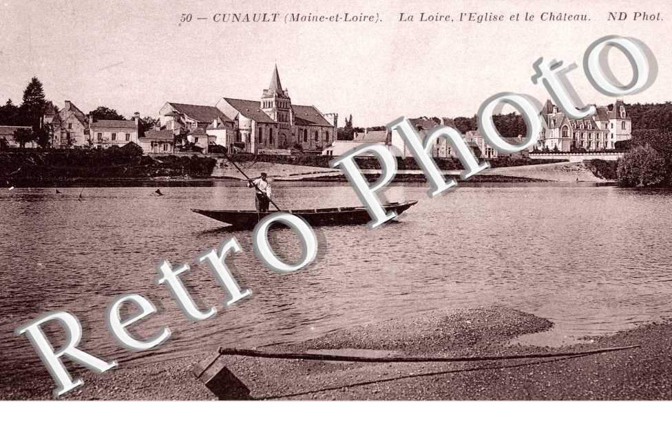 Cunault, La Loire, l'Eglise et la Chateau