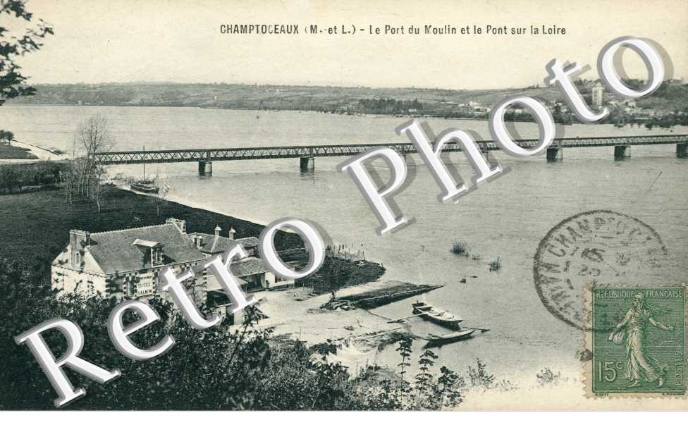 Le Port du Moulin et le Pont sur la Loire