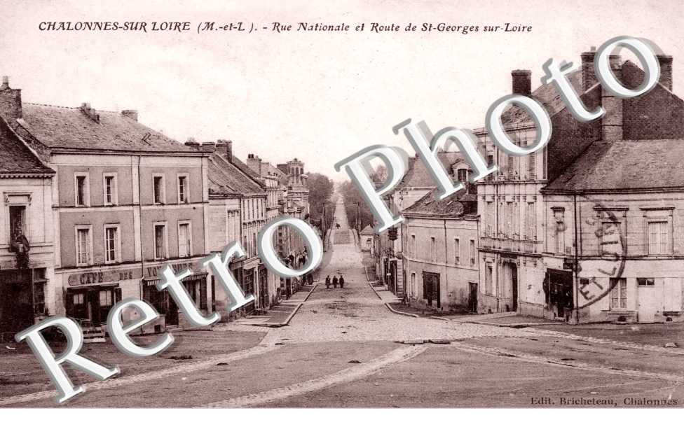 La Rue Nationale et Rue de St Georges sur Loire