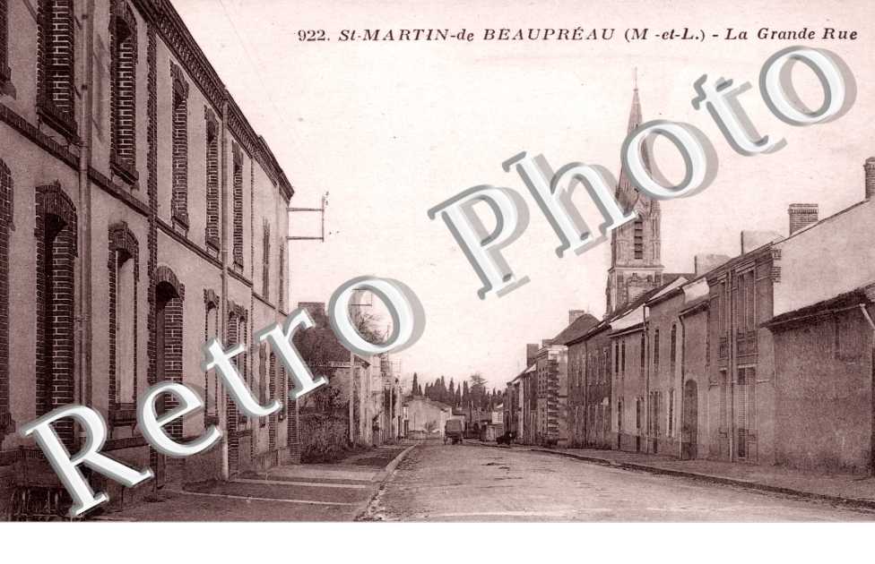Saint martin de beaupreau, la grande rue
