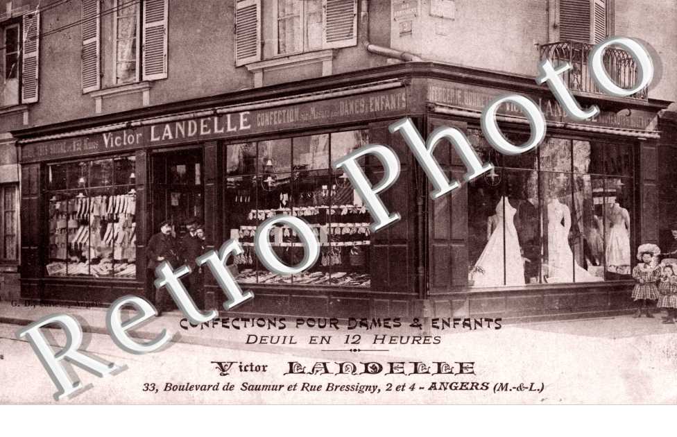 Victor Landelle - Confection - 33 boulevard de Saumur et rue Bressigny
