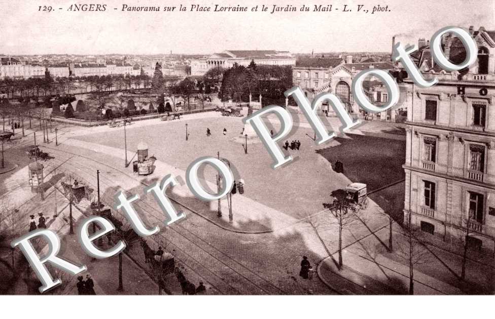 Panorama sur la Place Lorraine etv le jardin du Mail