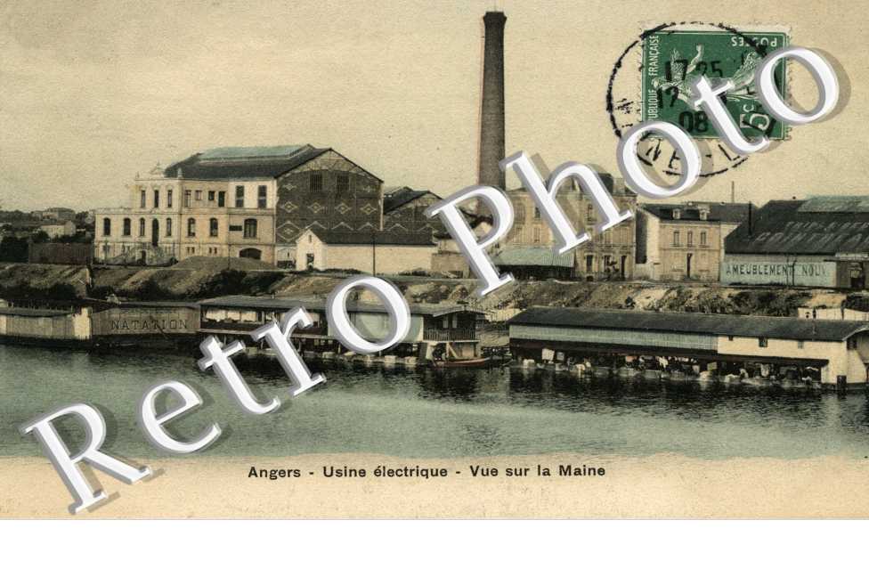 Usine electrique - Vue sur la Maine