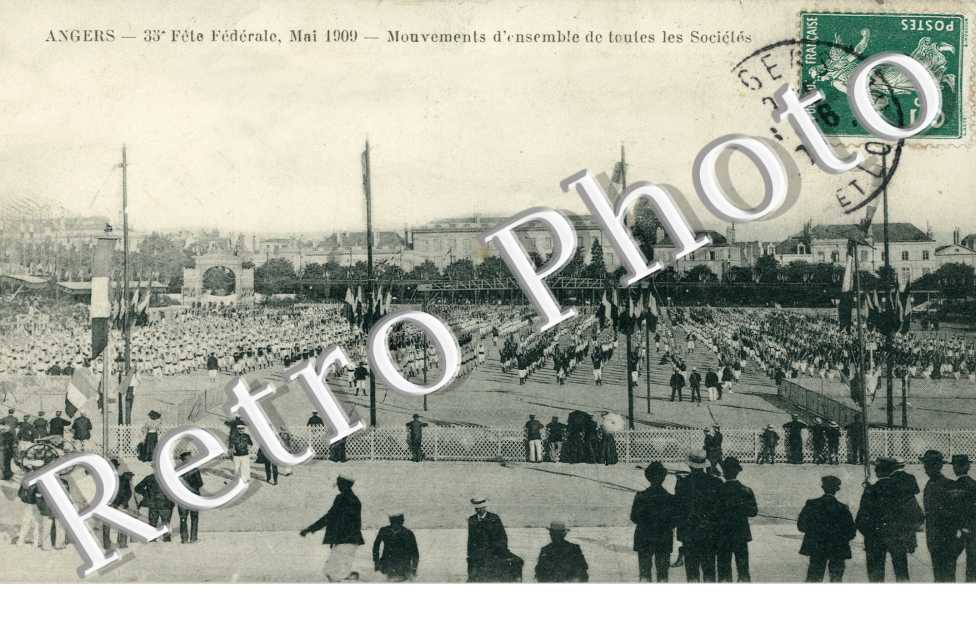 37eme fete federale mai 1909 Mouvements d'ensemble de toutes les societes