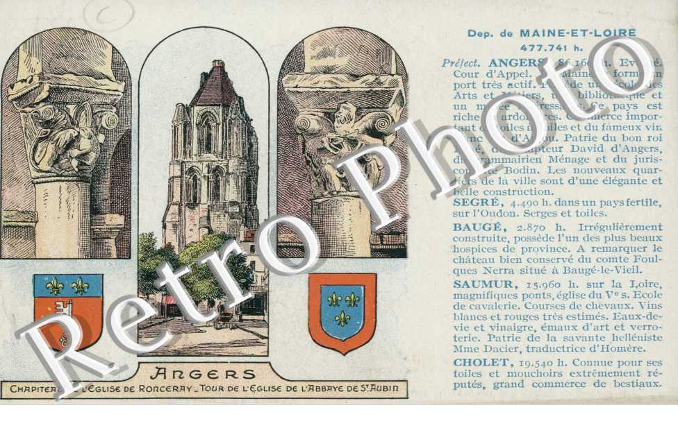 Eglise de Ronceray et eglise de l'abbaye de Saint Aubin