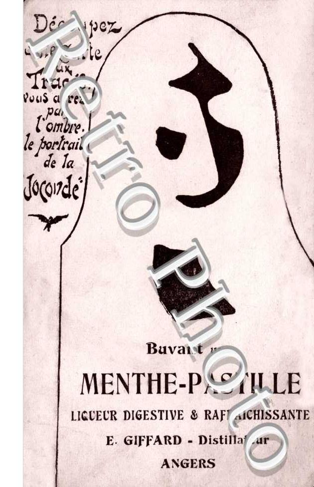 buvant une menthe pastille E.Giffard distillateur