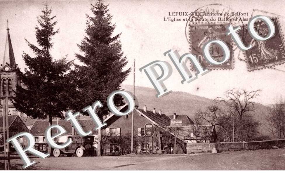 l'eglise et la route du Ballon d'Alsace