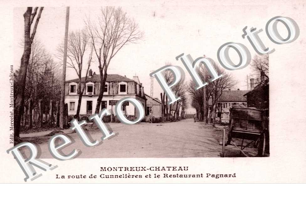 la route de Cunnelieres et le restaurant Pagnard