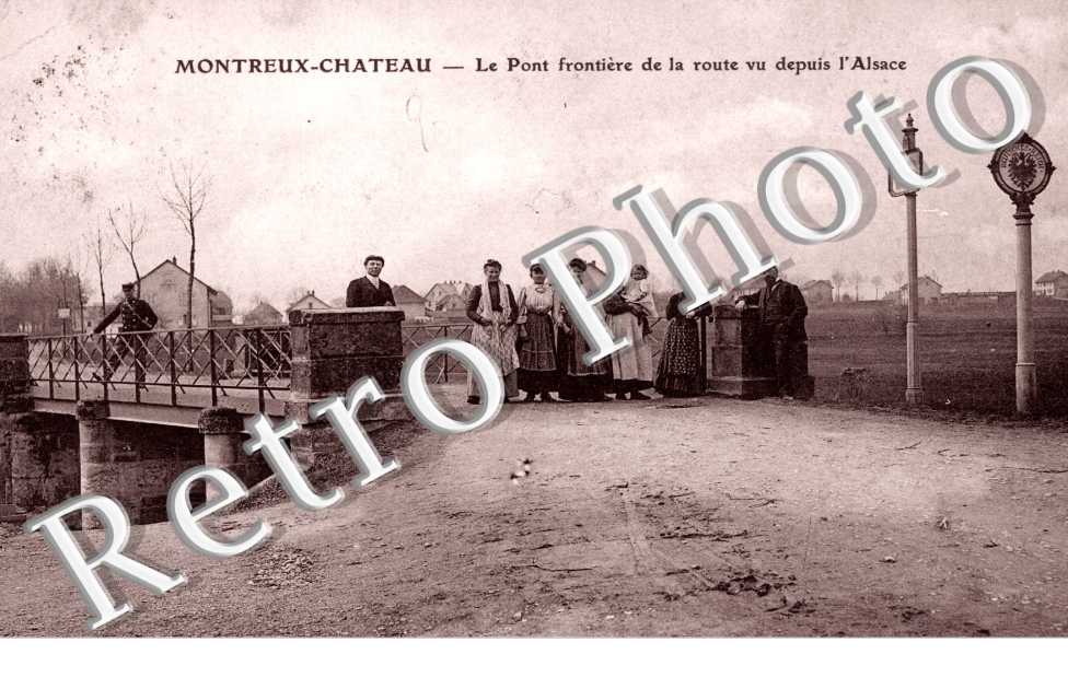 Le Pont frontiere de la Route vu depuis l'Alsace