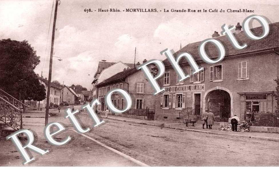 la grande rue et le cafe du cheval blanc