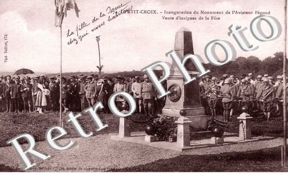 Inauguration du monument de l'aviateur Pegoud