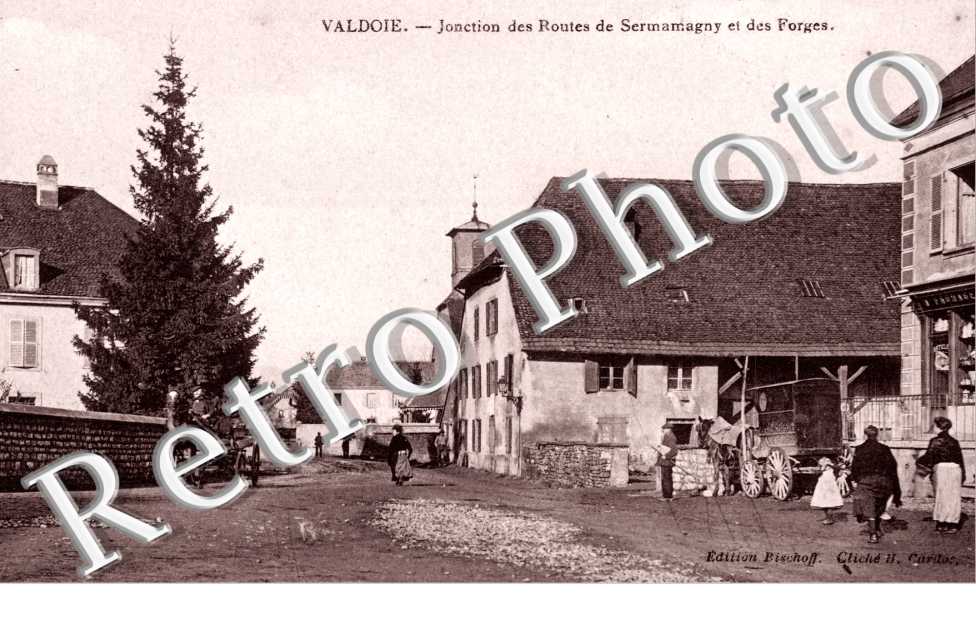 jonction des routes de Sermamagny et des Forges
