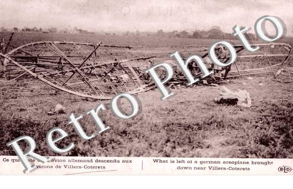 Ce qui reste d'un avion allemand descendu
