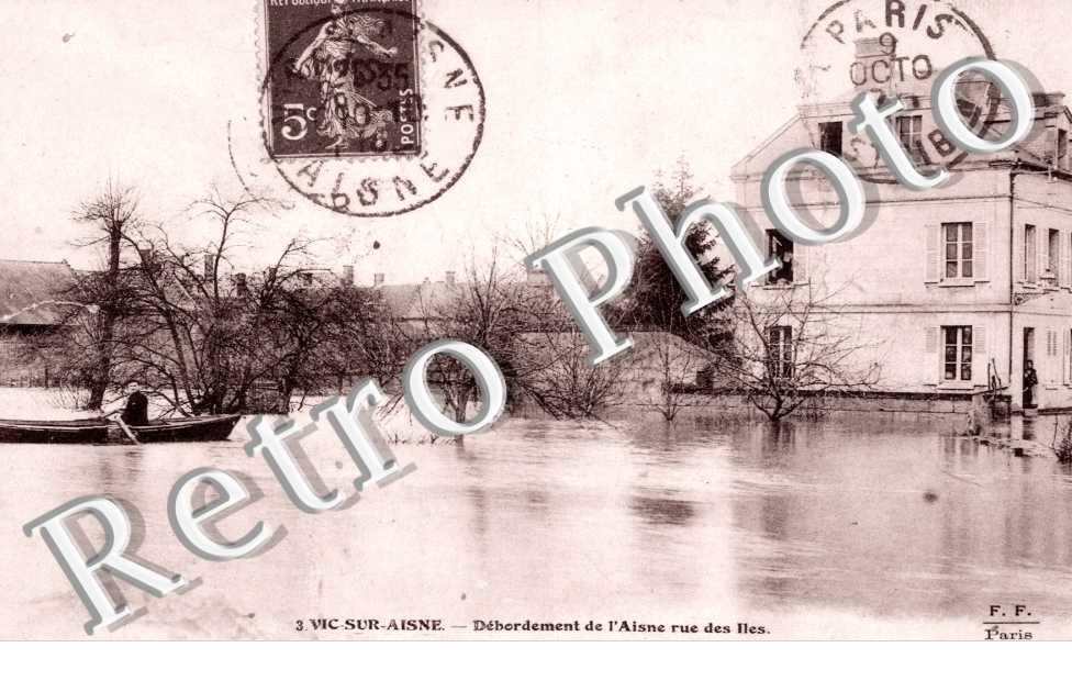 Debordement de l'Aisne Rue des Iles