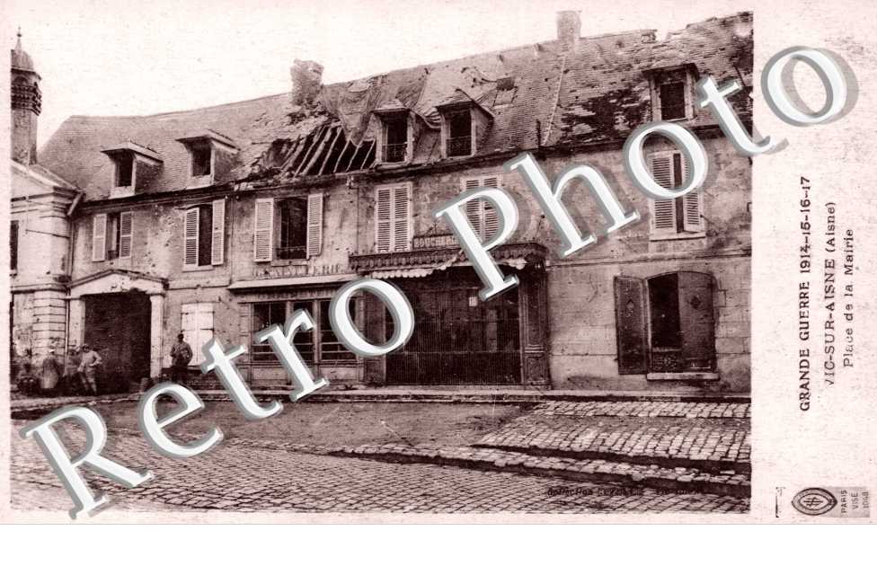 place de la mairie en 1917