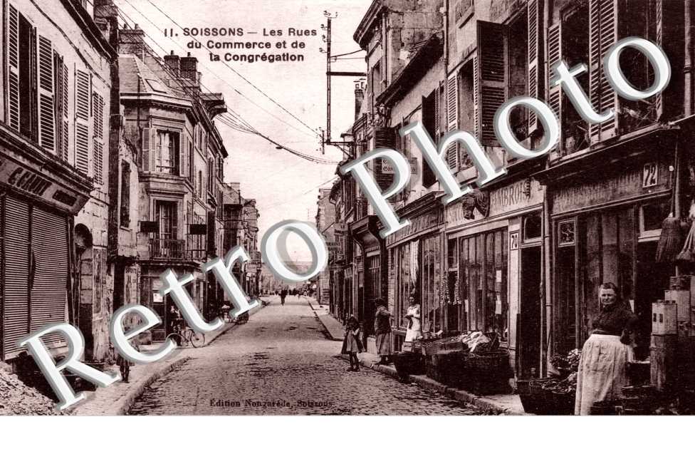 les rues du Commerce et de la Congregation