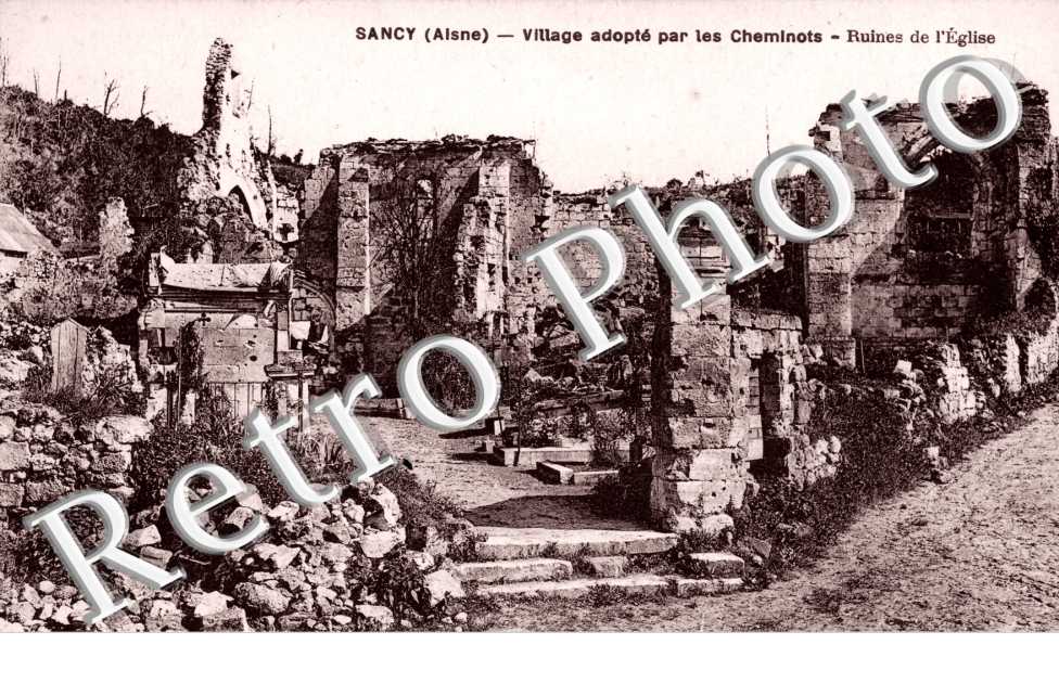 Village adopte par les cheminots Ruines de l'eglise