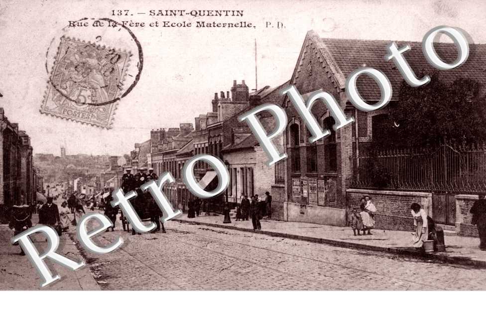 rue de La Fere et ecole maternelle