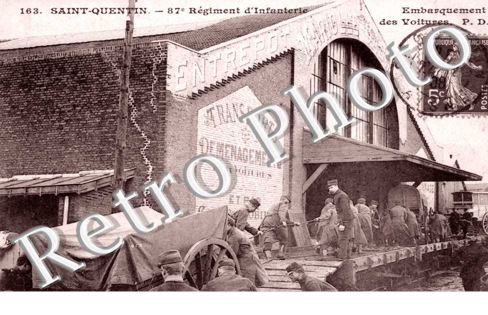 87° Regiment d'Infanterie, Embarquement des voitures