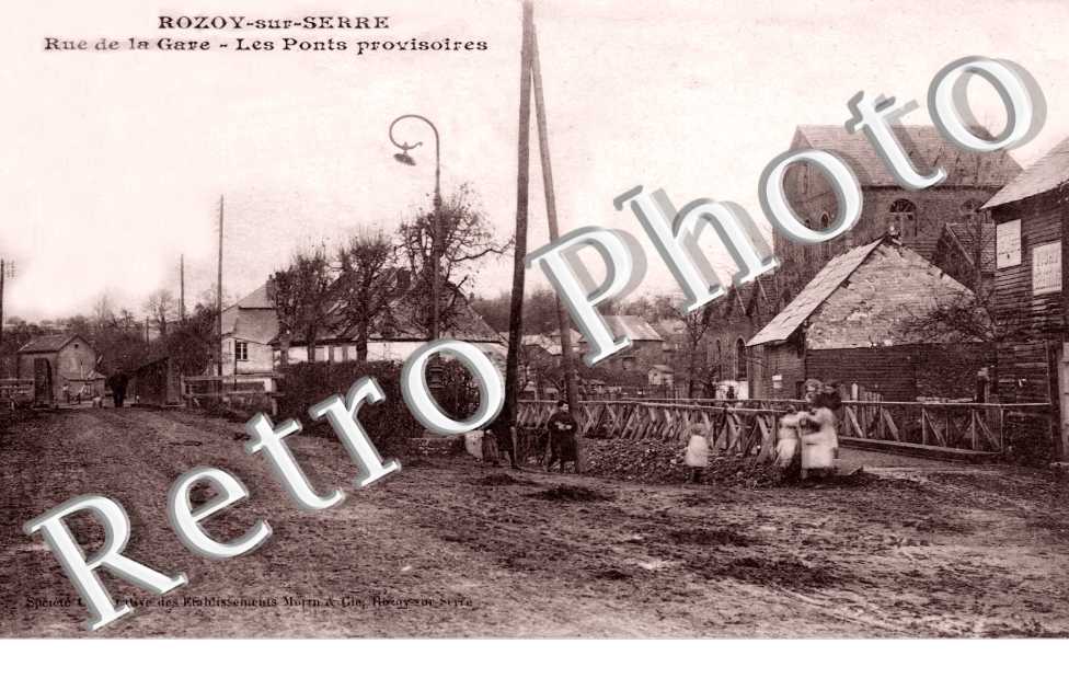 Rue de la gare - Les ponts provisoires