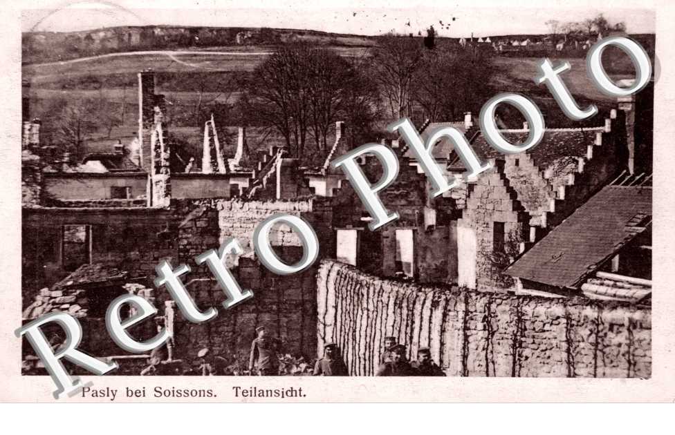Pasly bei Soissons - Teilansicht - Carte militaire allemande