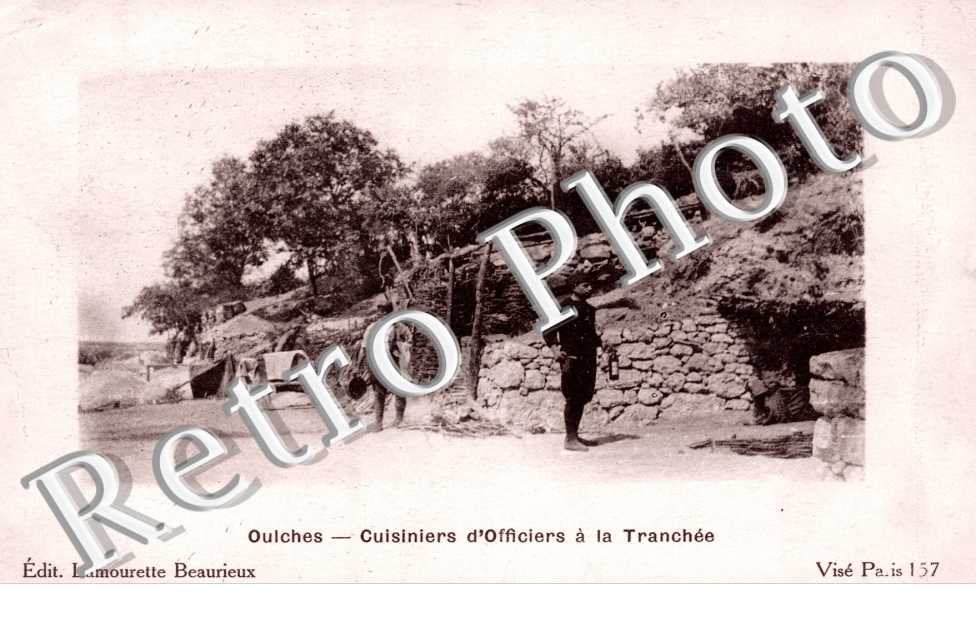 Cuisiniers d'Officiers a la Tranchee