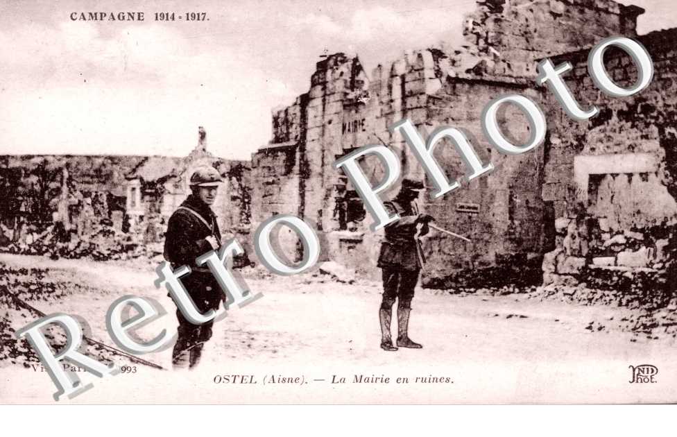 La mairie en ruines