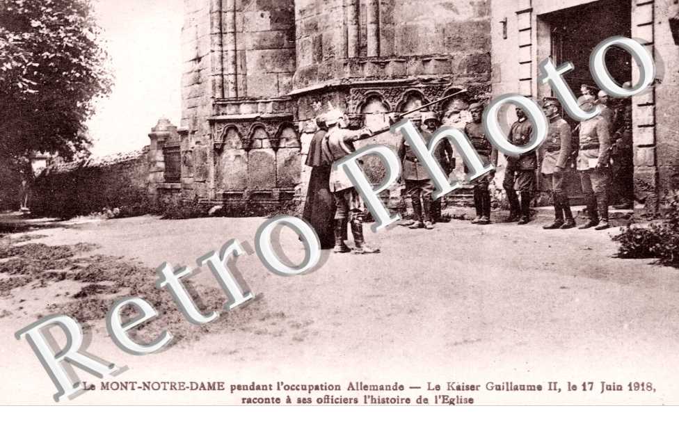 Pendant l'Occupation allemande - le Kaiser Guillaume II - 17 juin 1918