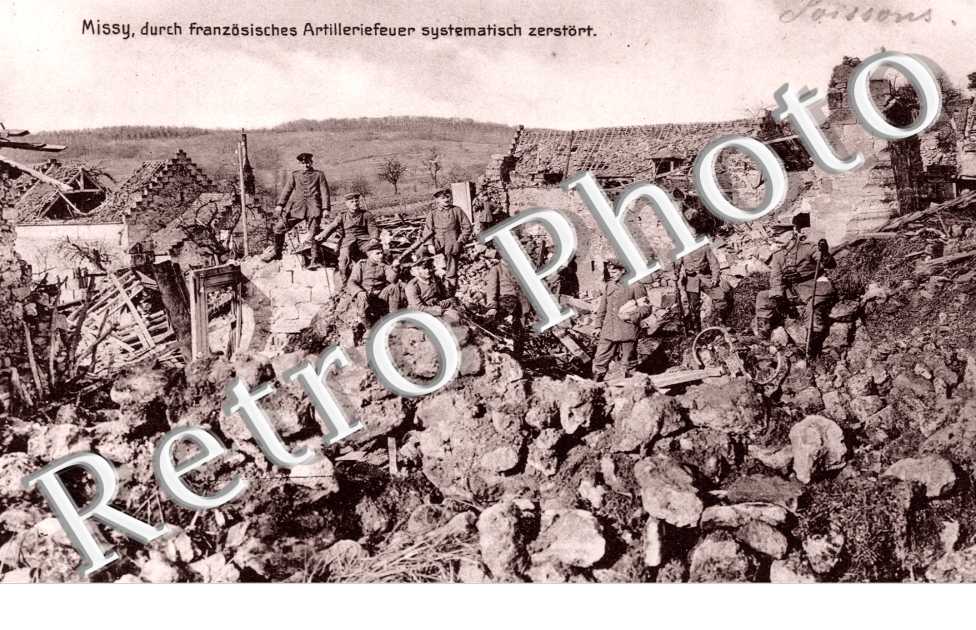 Dursch franzosiche Artilleriefeuer systematisch zerstort
