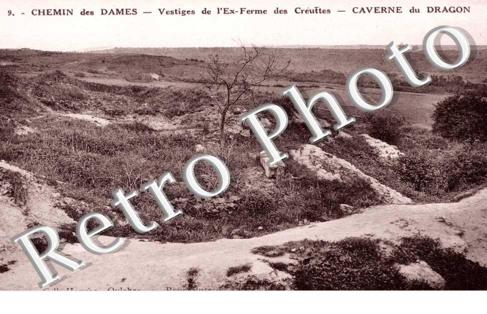 Chemin des Dames, Vestiges de l'ex Ferme des Creuttes et Caverne du Dragon
