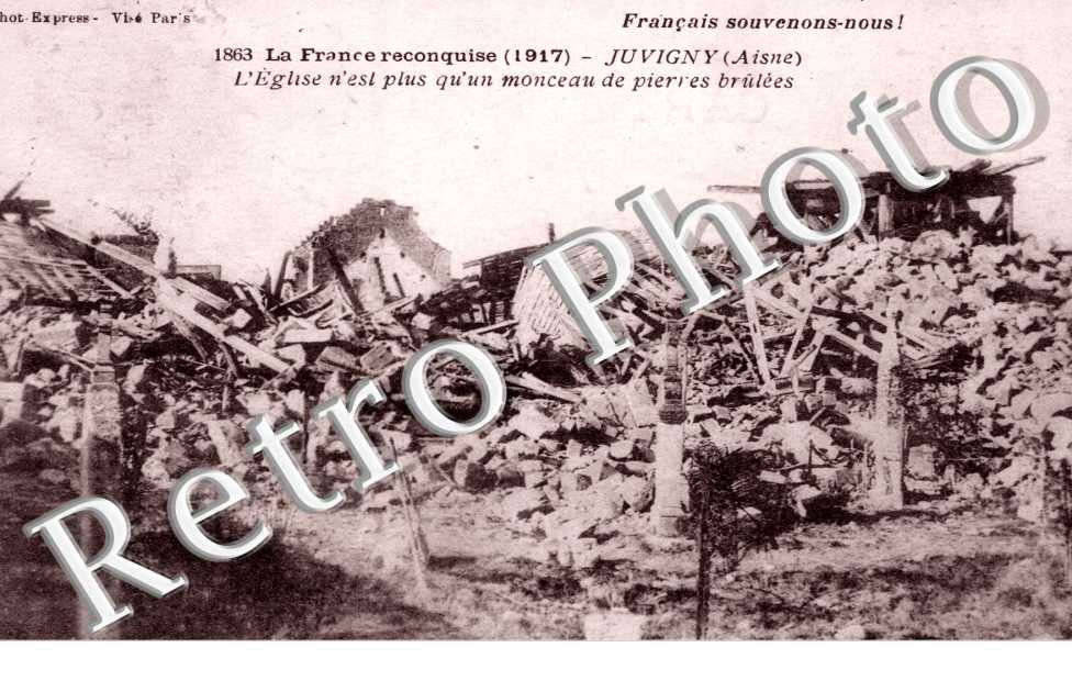 l'église n'est plus qu'un monceau de pierres brûlées
