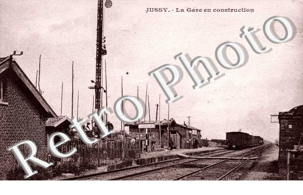 La gare en construction
