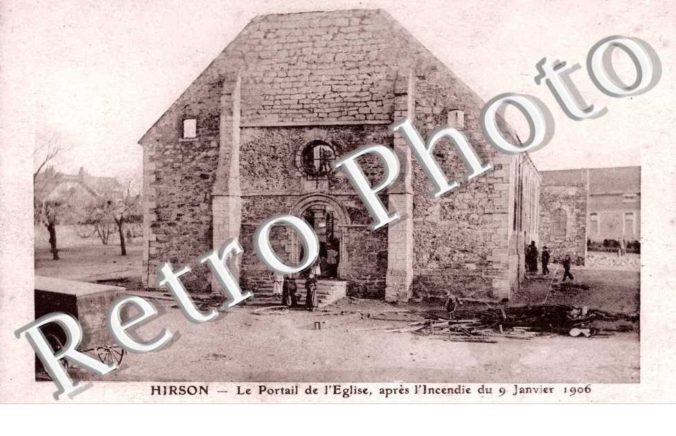 L'Eglise incendiee le 9 janvier 1906