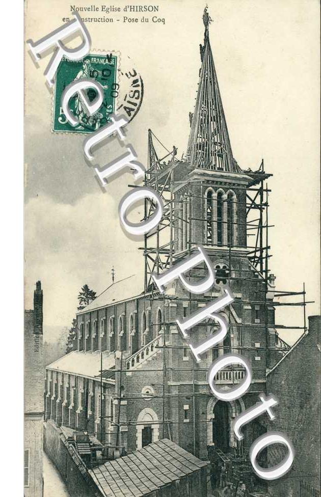 La Nouvelle Eglise en construction, Pose du Coq