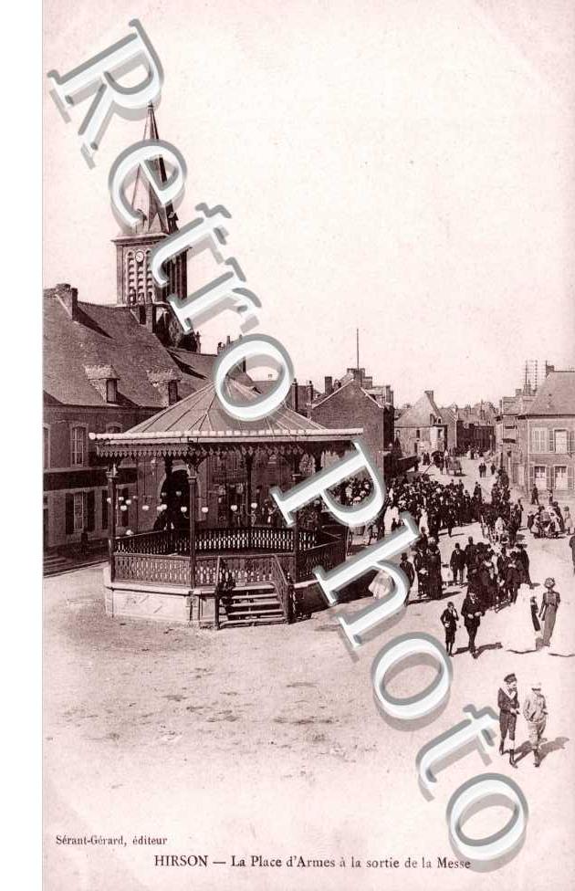La Place d'Armes a la Sortie de la Messe