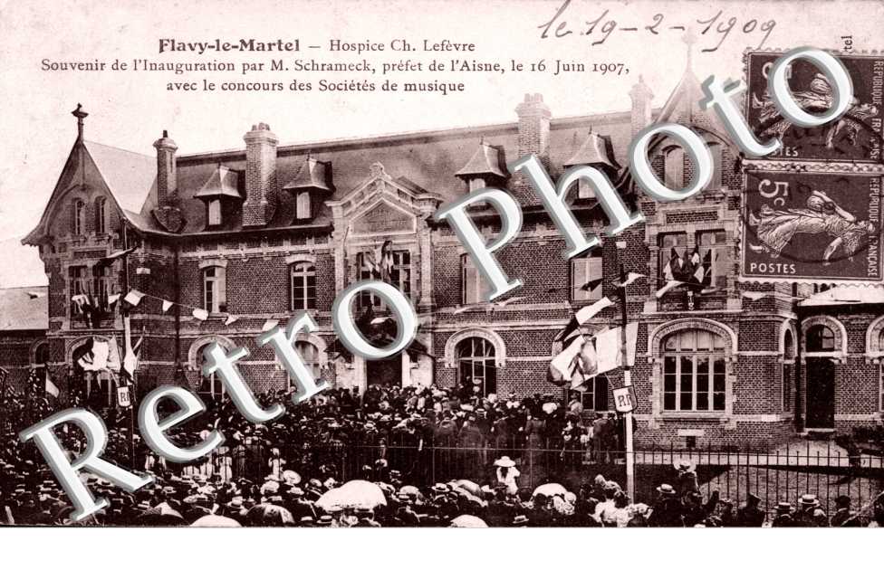 Hospice Ch. Lefevre - Souvenir de l'inauguration par M. Schrameck le 16 juin 1907