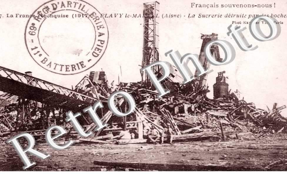 la sucrerie detruite par les boches