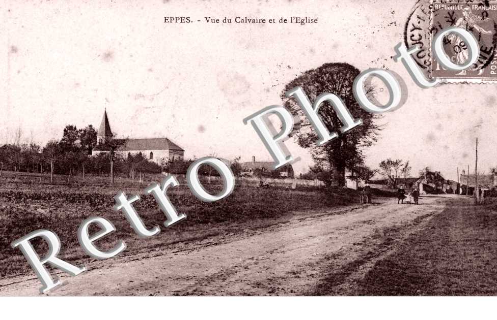 Vue du Calvaire et de l'eglise